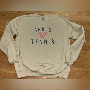 Apres Tennis Light Brown Sweatshirt TENNIS Medium M